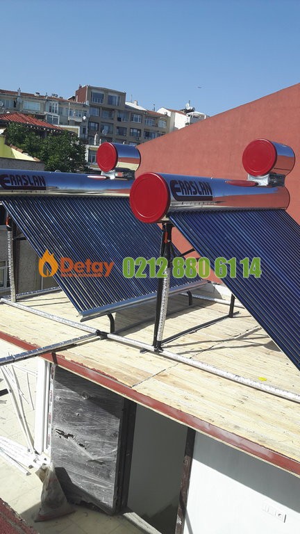 İstanbul\Ataşehir güneş enerji sistemleri ile villalarda su ısıtma
